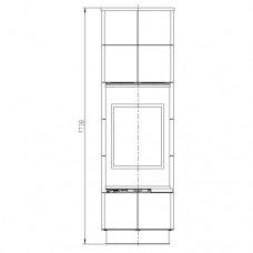 Печь камин Thorma Delia Ceramic Plus Black Печь камин Thorma Delia Ceramic Plus Black