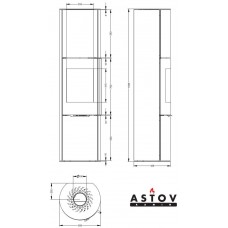 Печь камин Astov R1 XXXL