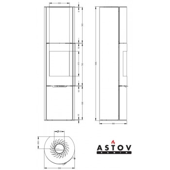 Печь камин Astov R1 XXXL