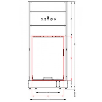 Каминная топка Астов ПС 6590