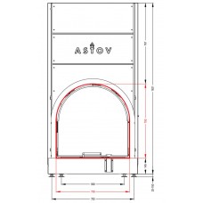 Каминная топка Астов ПСА 7070