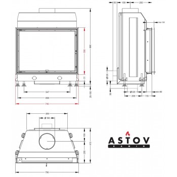 Каминная топка Астов М 700