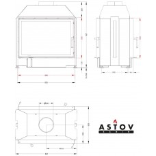 Каминная топка Астов ПТ 800
