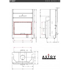 Каминная топка Астов ПТ 8057 Каминная топка Астов ПТ 8057