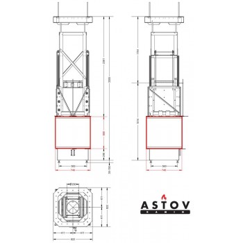 Каминная топка Астов П4С 8070