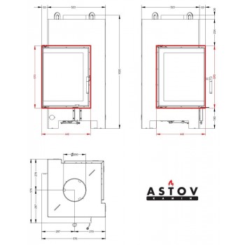 Каминная топка Астов П2С 440
