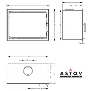 Каминная топка Астов К 7454